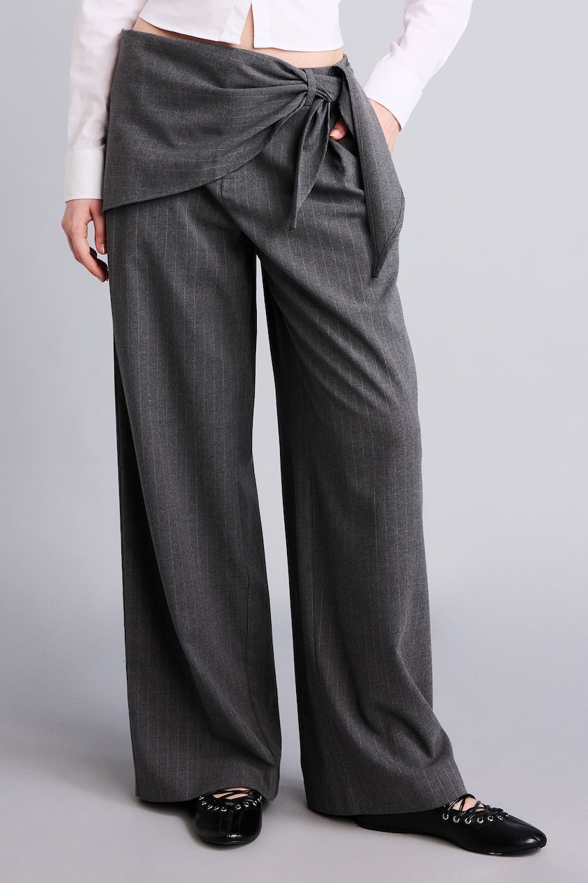 حريمي أنثرا بنطلون وايد ليج برجل واسع وخصر عادي