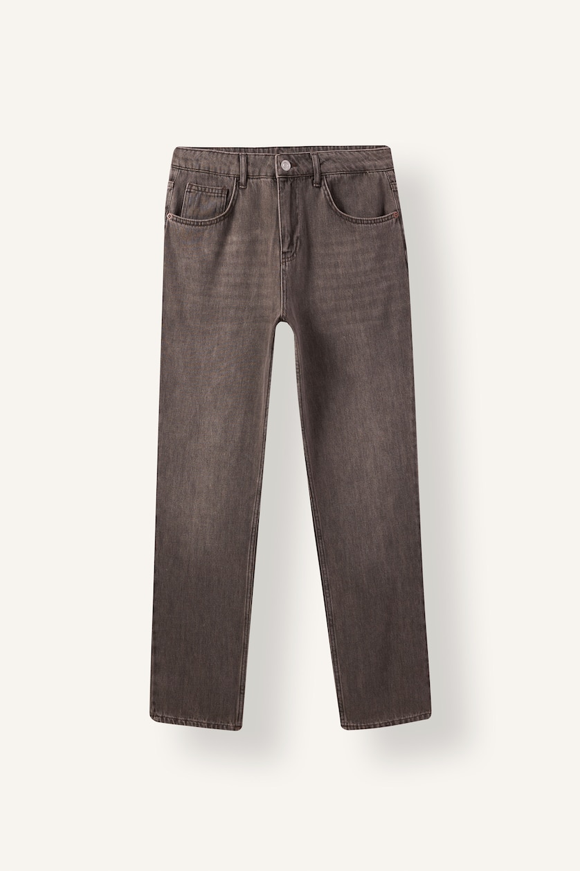 Men Light Brown Straight Fit Trousers
