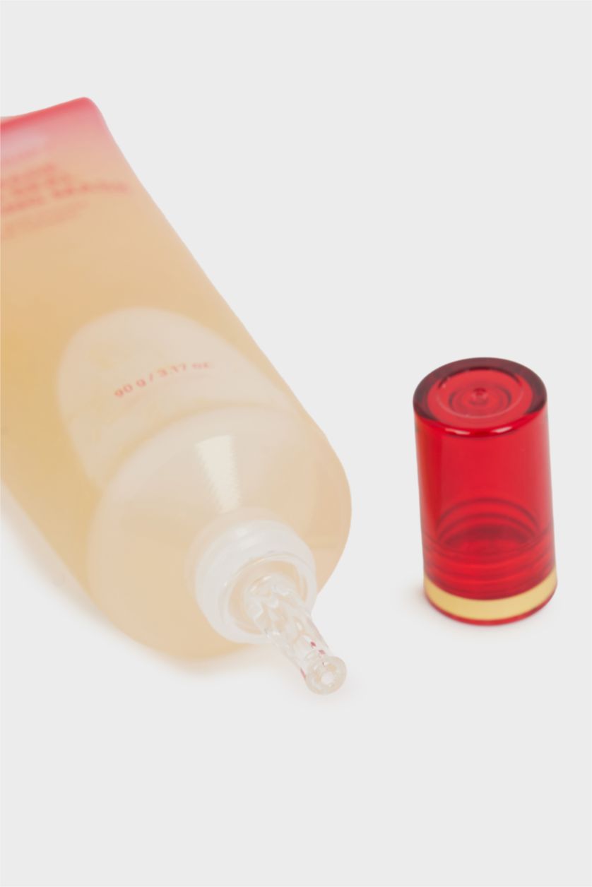 Kadın Kırmızı Meditherapy Shumage Gold Seal Wrapping Mask Elastikiyet ve Sıkılık Koruyucu Kırışıklık Önleyici Altın İplikli Maske