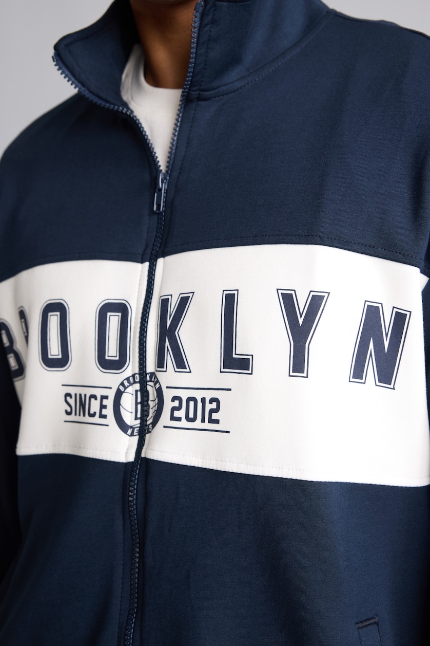 Men NAVY Standard Fit Cardigan