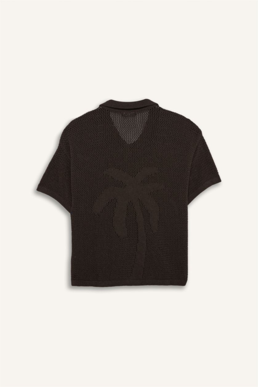 Kadın Kahve Regular Fıt Triko