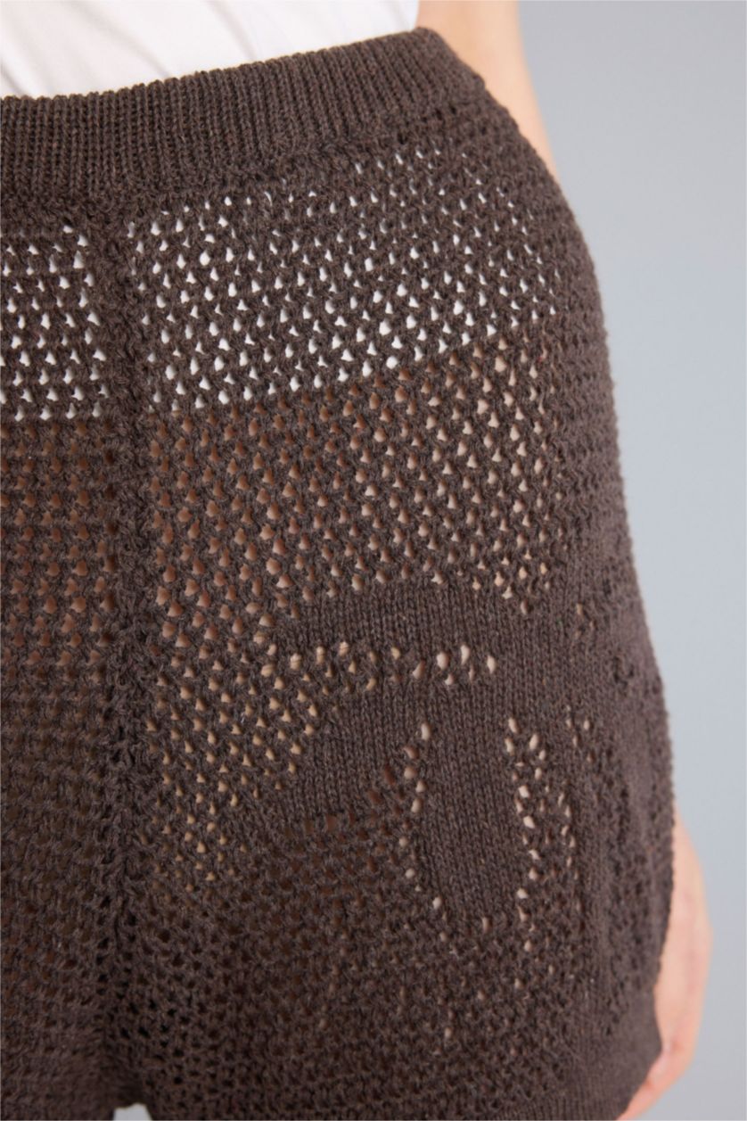 WOMAN Brown Regular Fit Knitwear