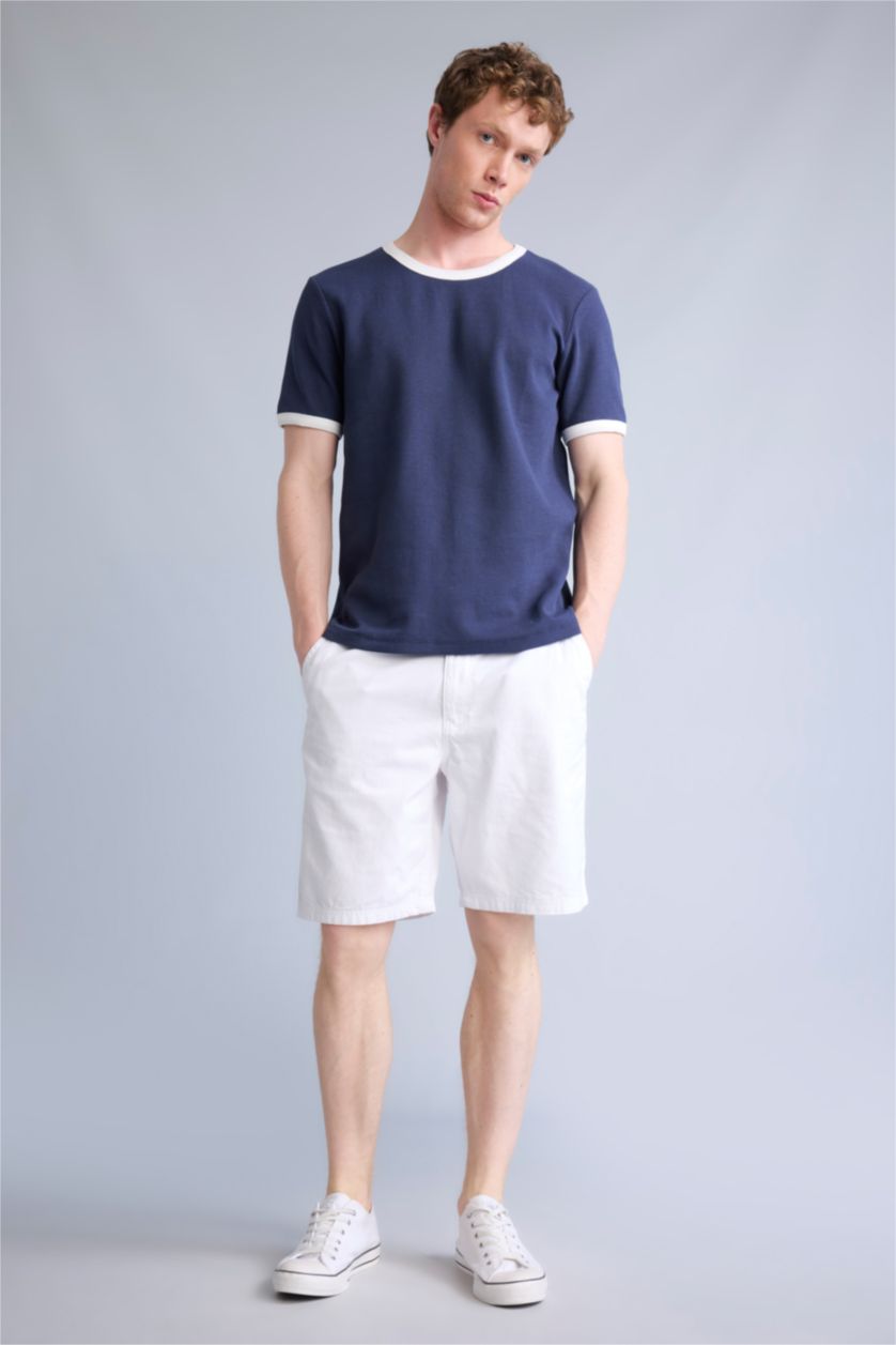 Men NAVY Regular Fit Short Sleeve T-Shirt