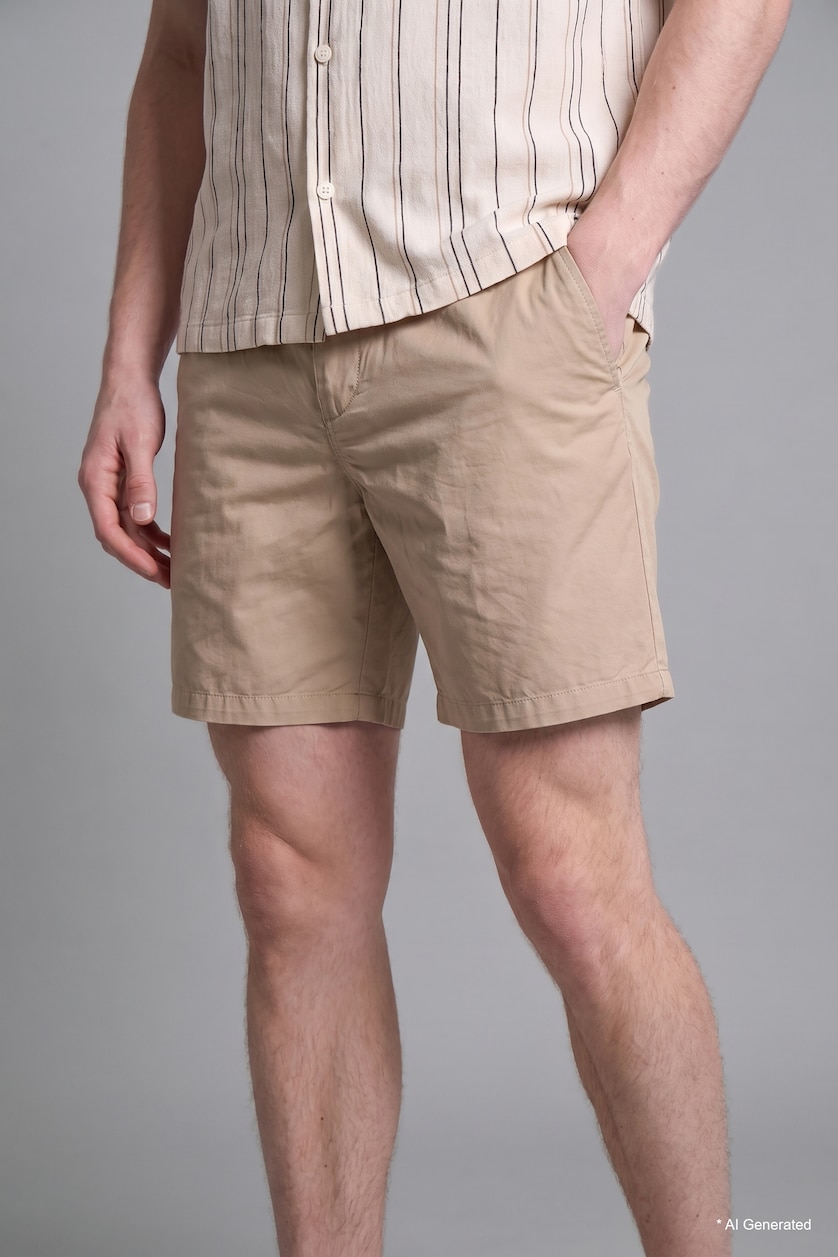 Erkek Taş Relaxed Fit Bermuda Şort