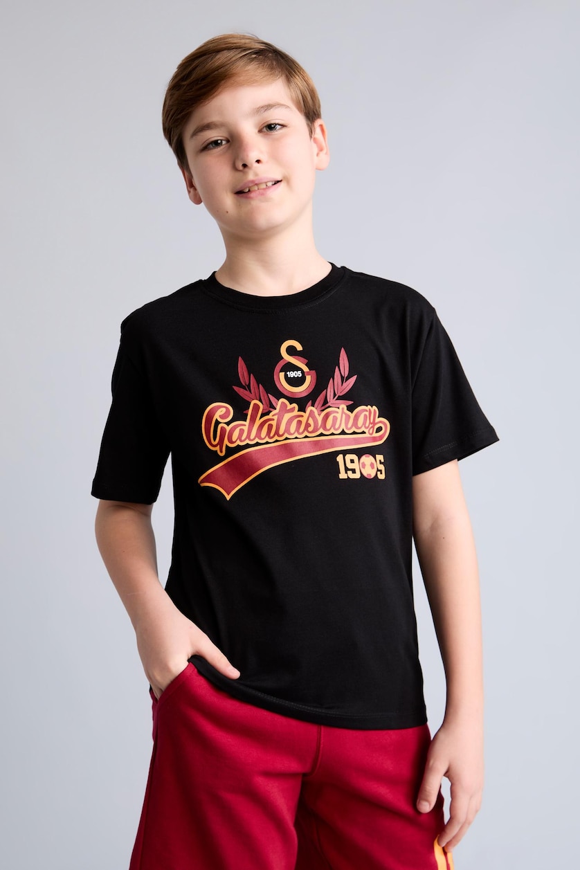 Young Boys - Teen Boys Black Boy Regular Fit Short Sleeve T-Shirt