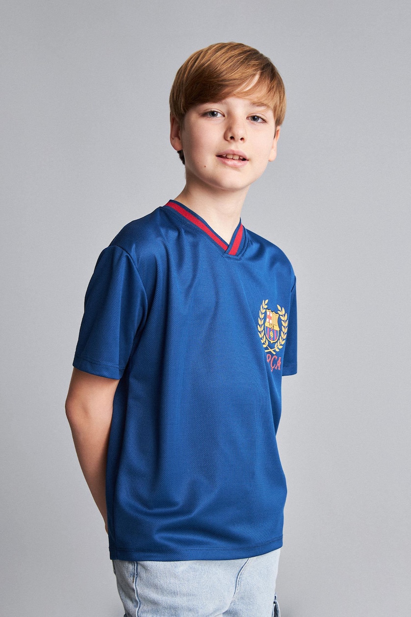 Young Boys - Teen Boys Indigo New Regular Fit Short Sleeve T-Shirt