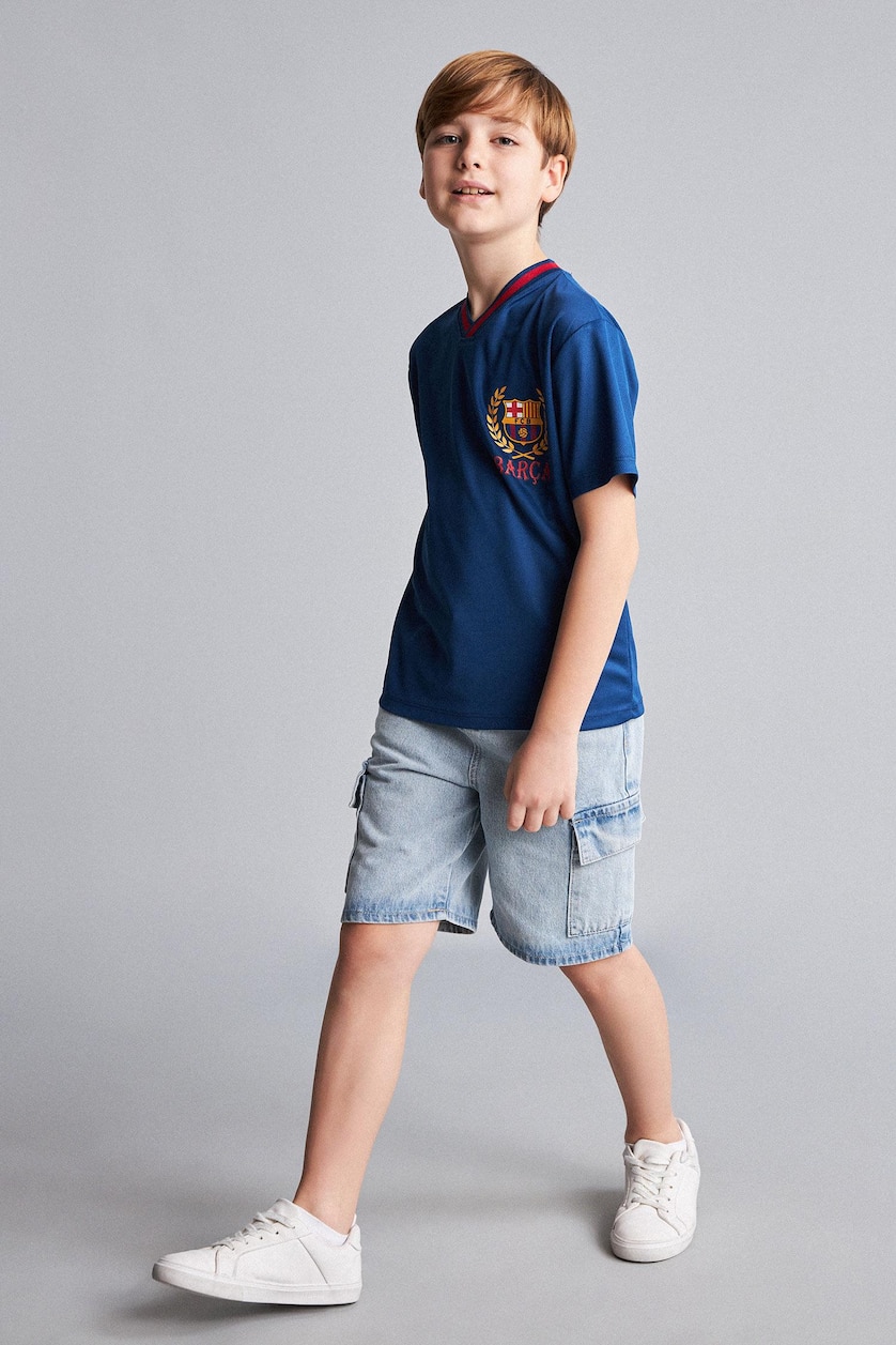Young Boys - Teen Boys Indigo New Regular Fit Short Sleeve T-Shirt