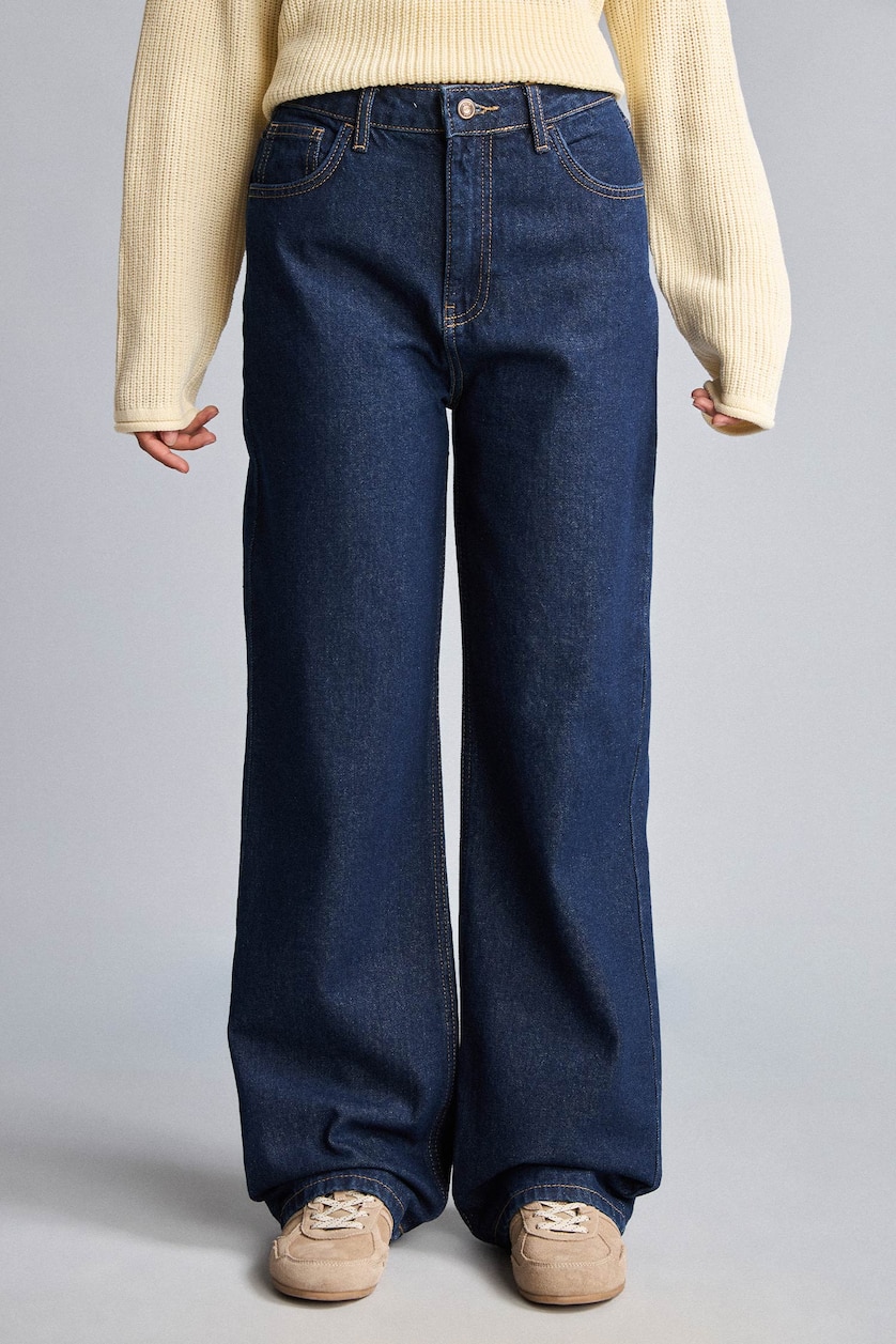 Women Blue Black Trousers