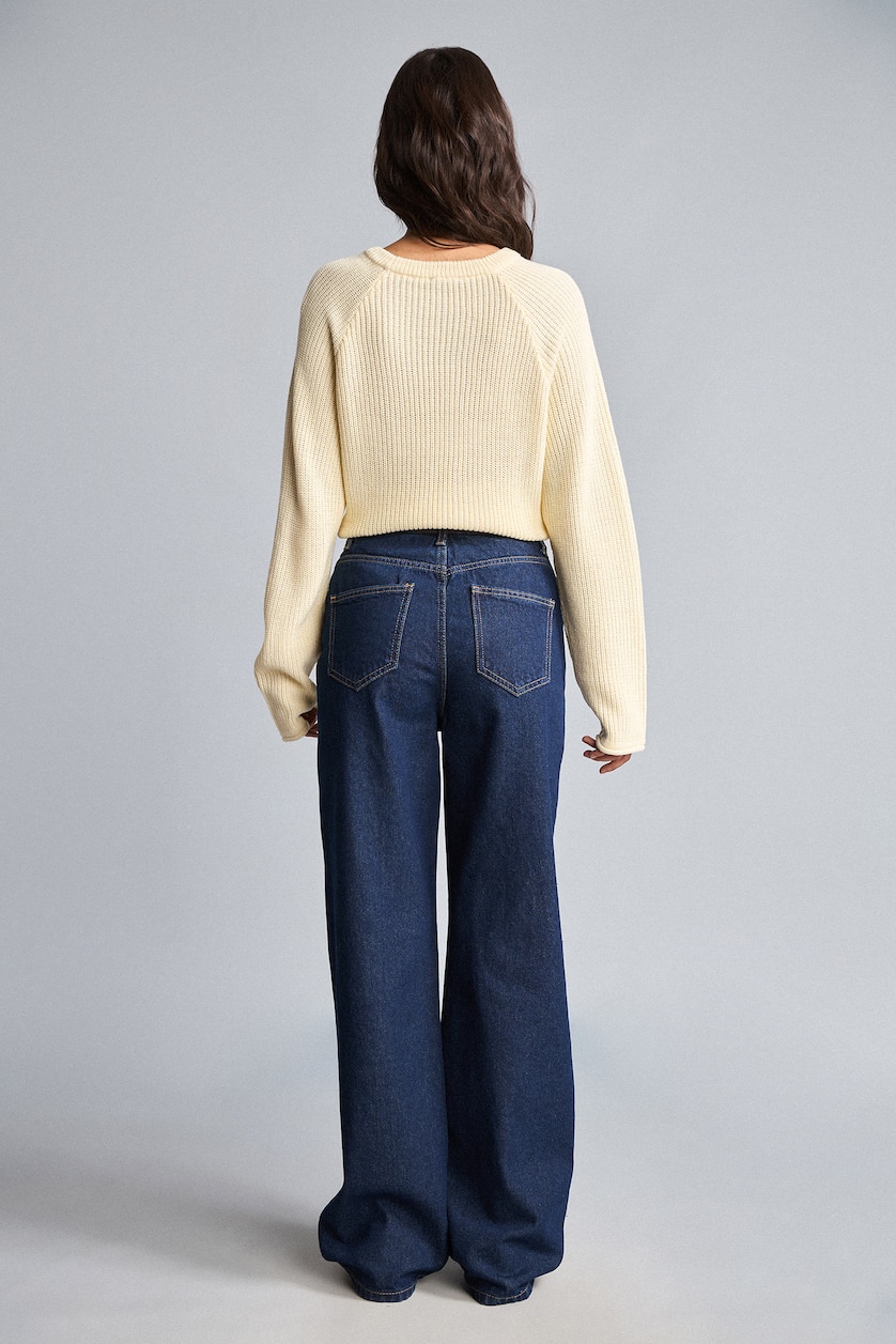 Women Blue Black Trousers