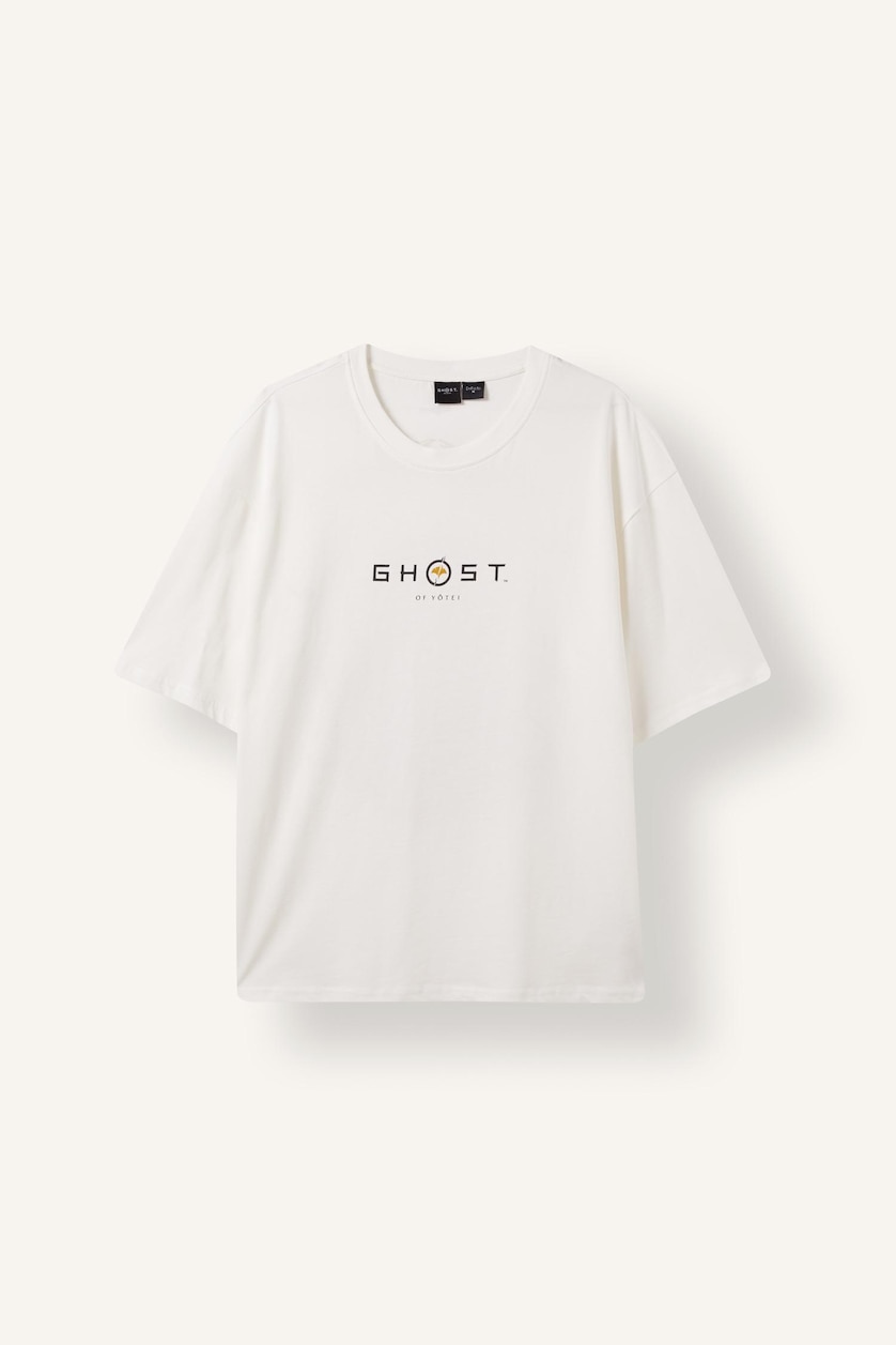 MAN Ecru Boxy Fit Short Sleeve T-Shirt