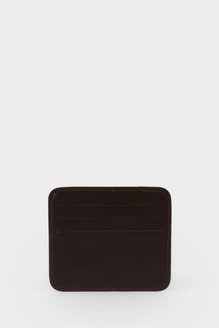 Erkek Kahve Erkek Deri Kartlık