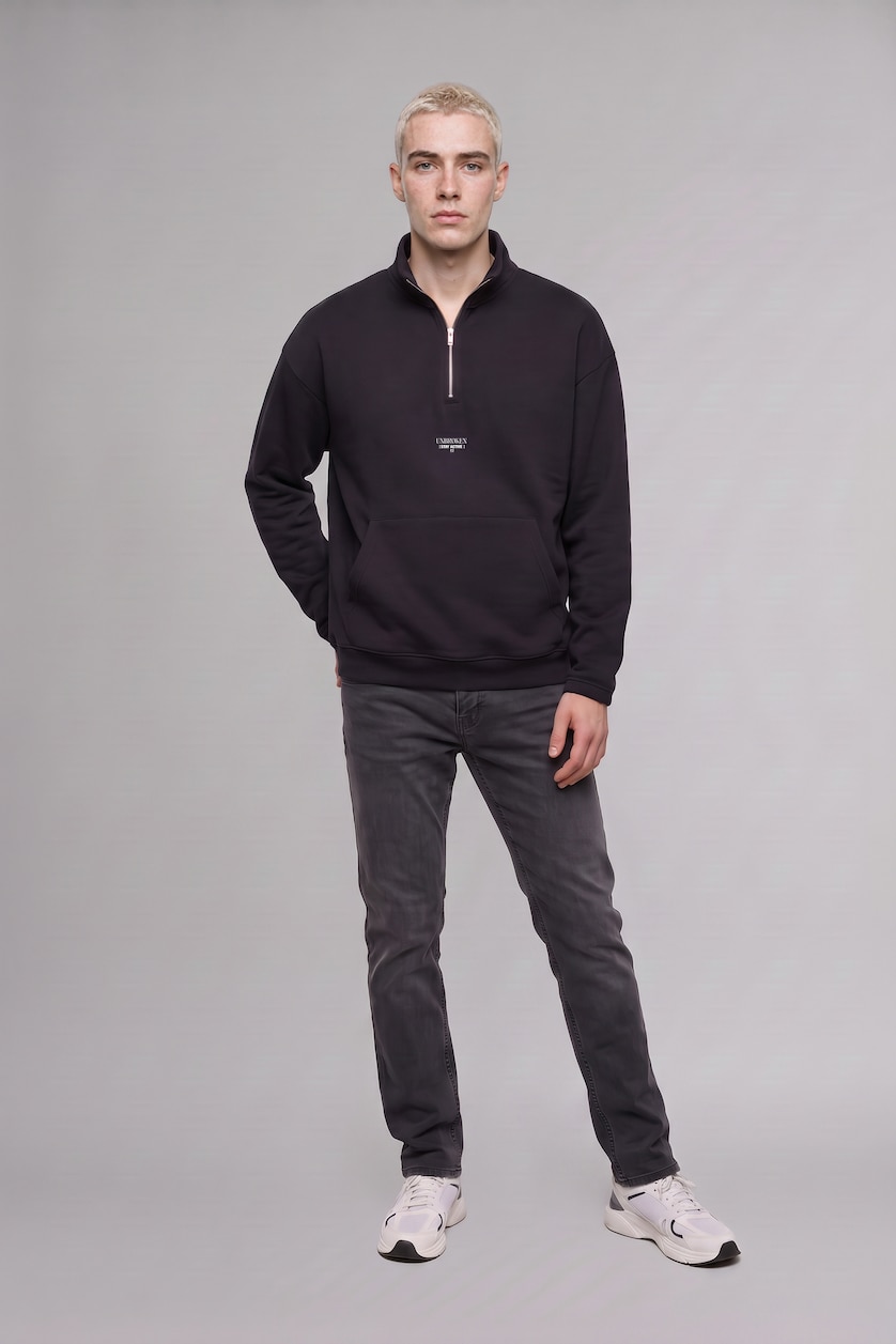MAN Grey Sergio Regular Fit Straight Leg Jeans