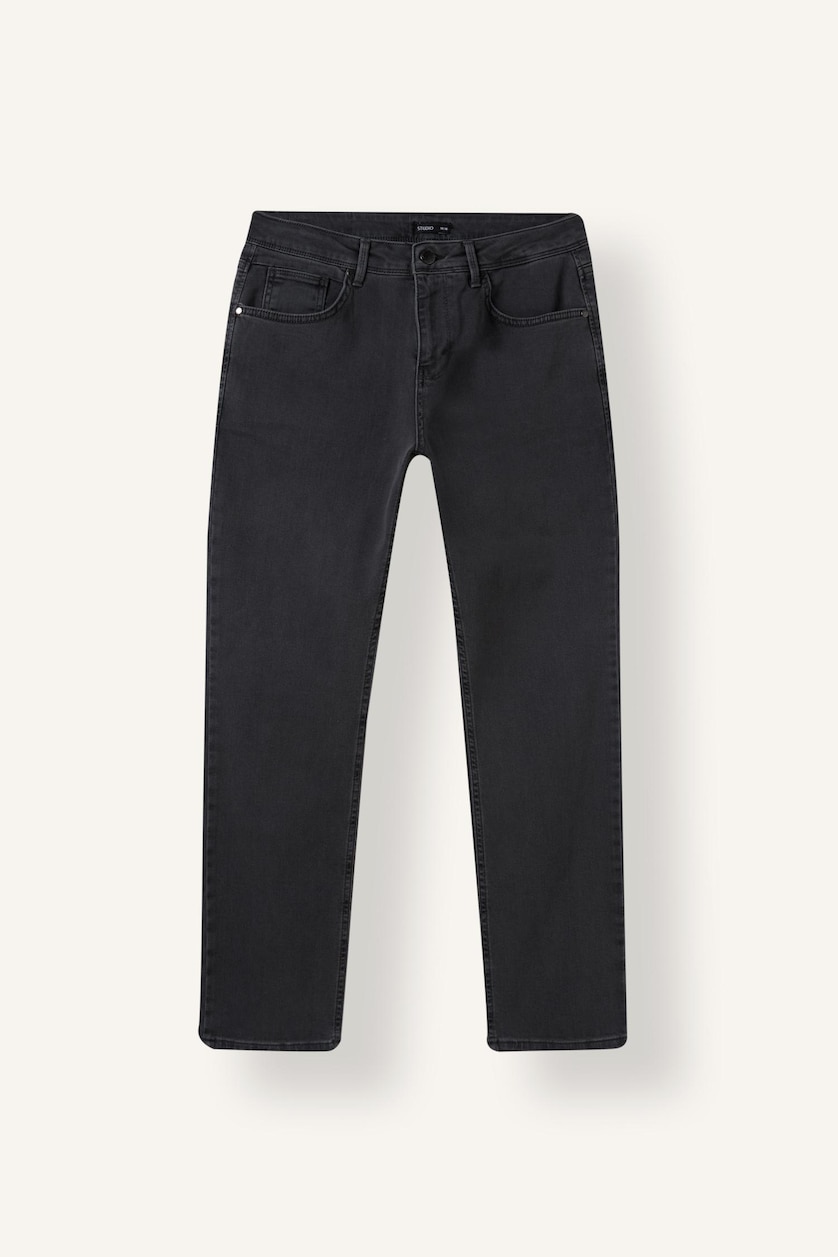 MAN Grey Sergio Regular Fit Straight Leg Jeans