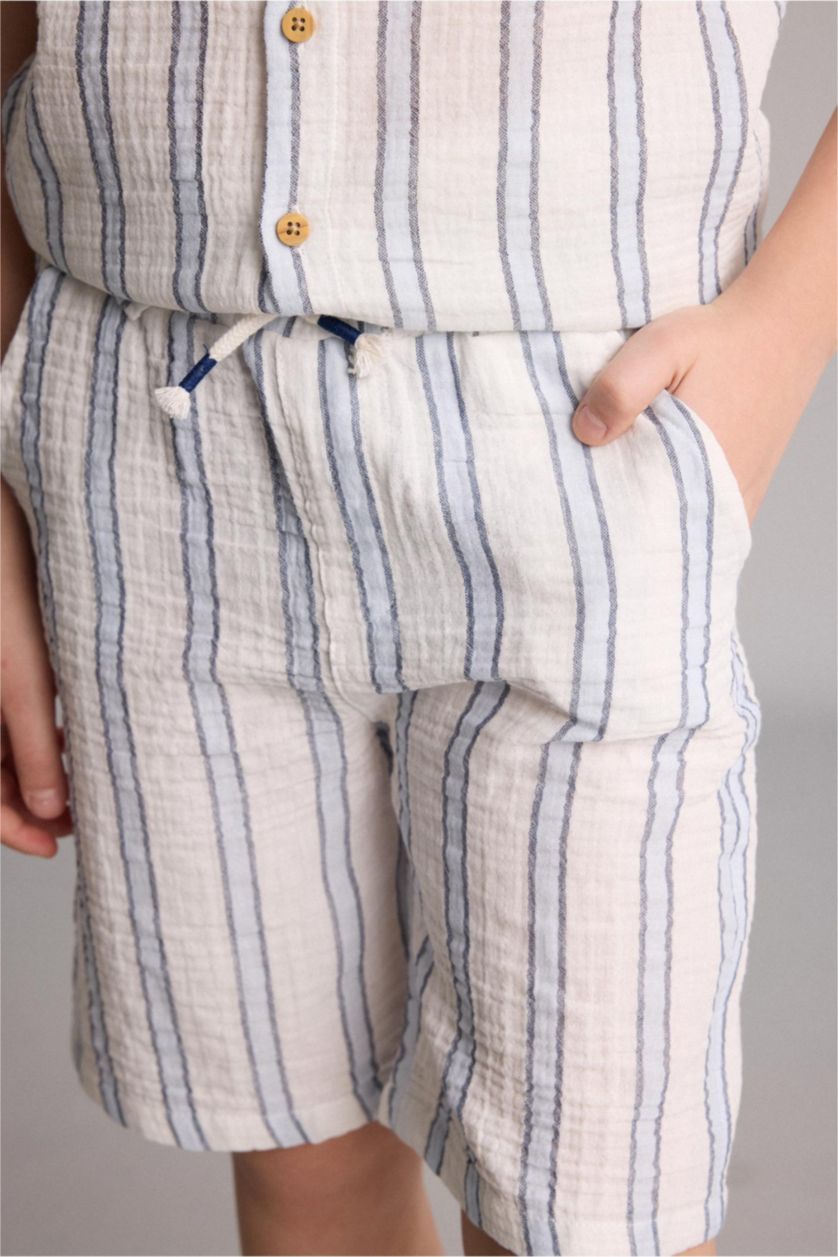 أولاد بيج فاتح شورت ولادي مخطط قصة عادية