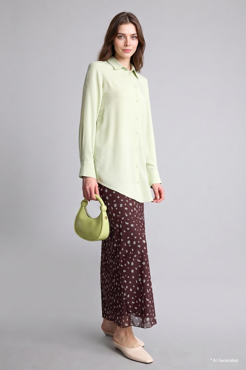 Women Brown A Line