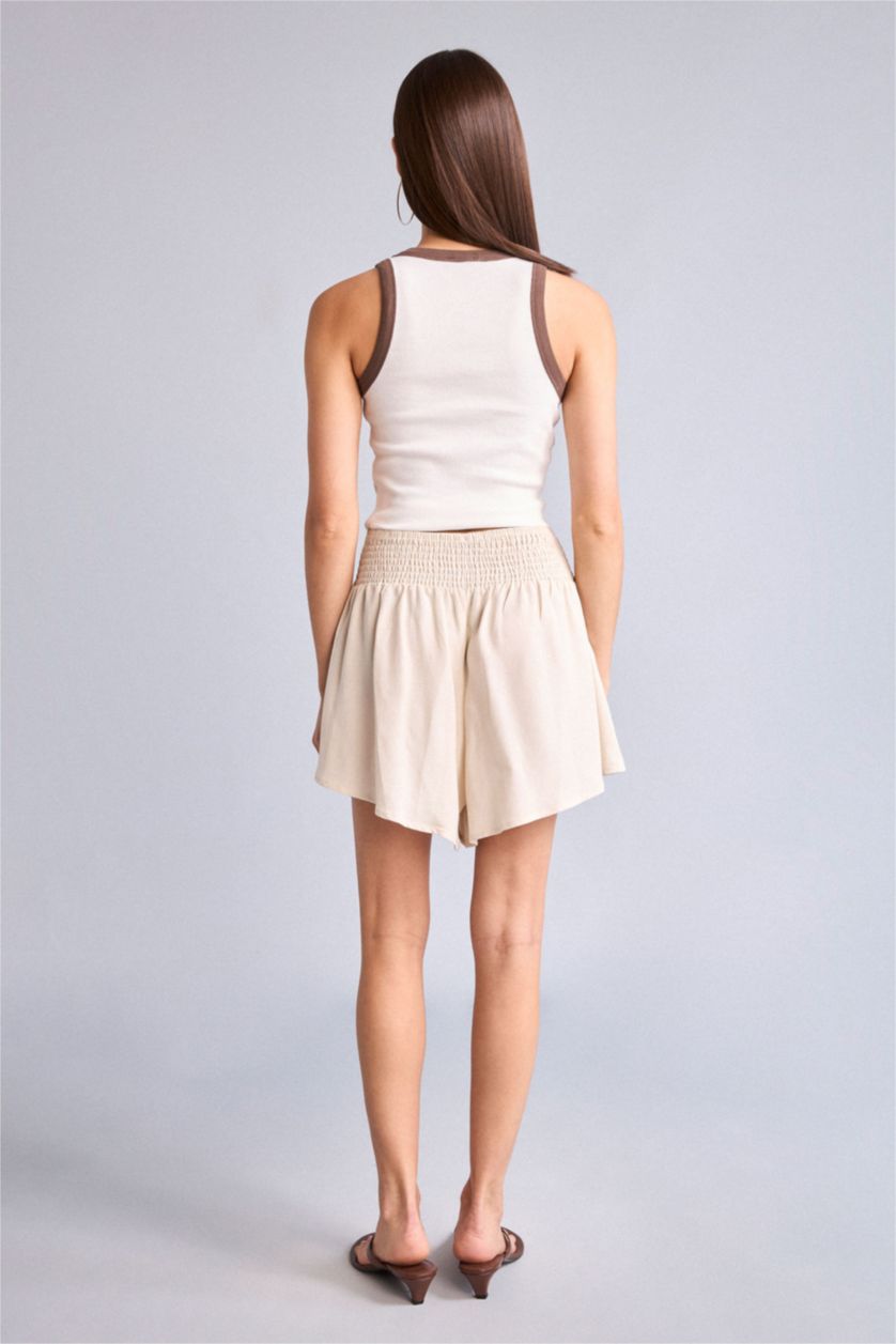 Women Sand Linen Blended