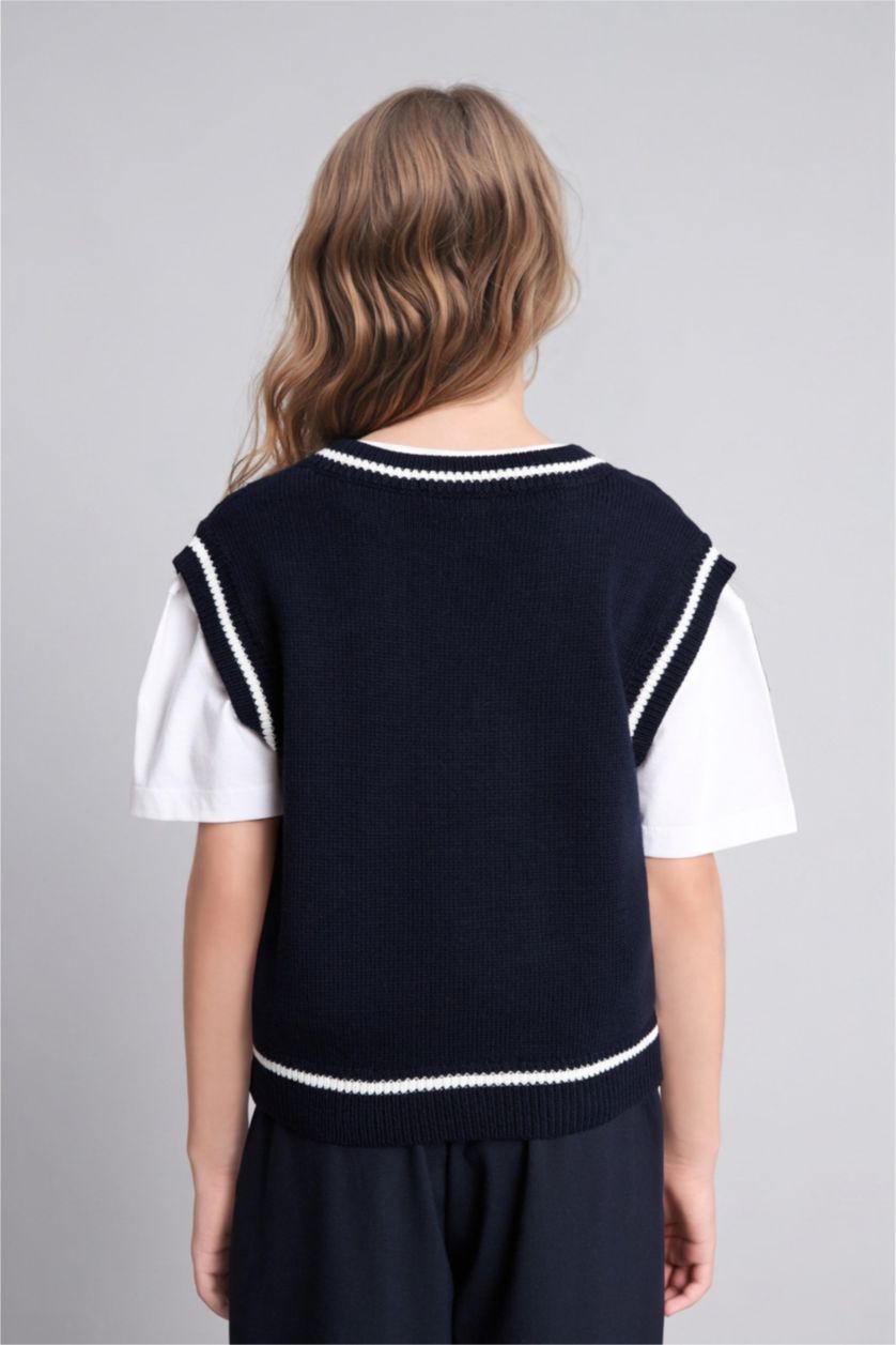 Young Girls - Teen Girls NAVY Girl Regular Fit Sweater Vest