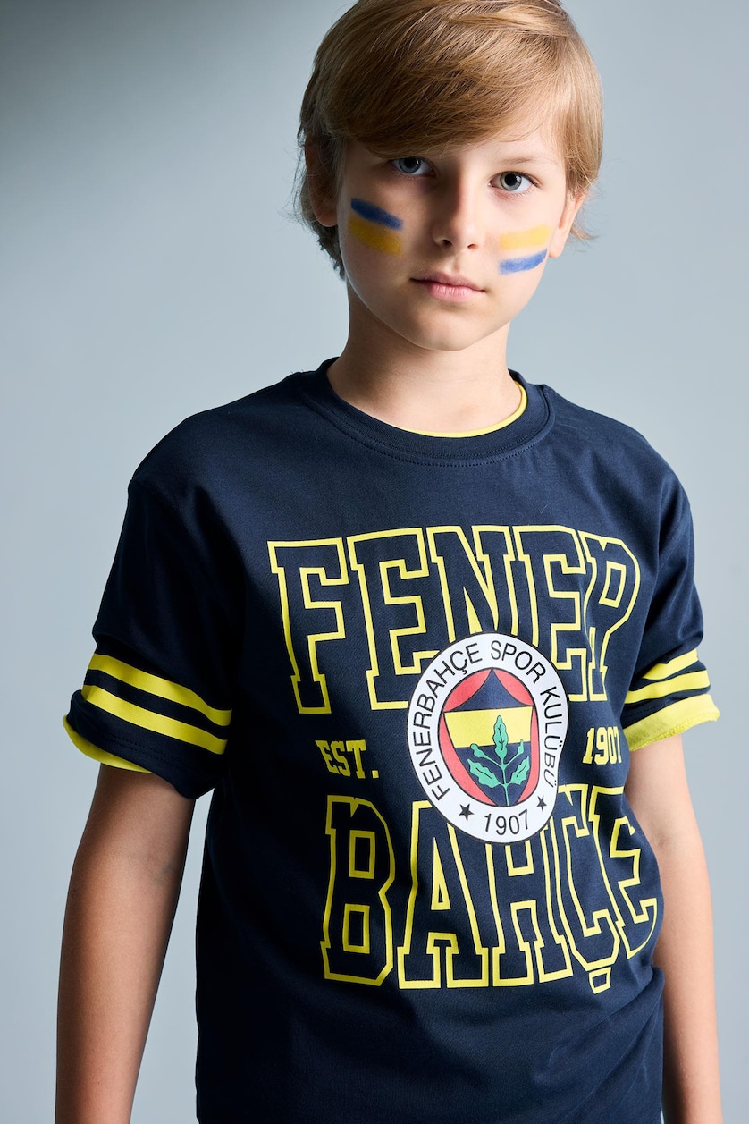 Young Boys - Teen Boys Indigo Boy Regular Fit Short Sleeve T-Shirt