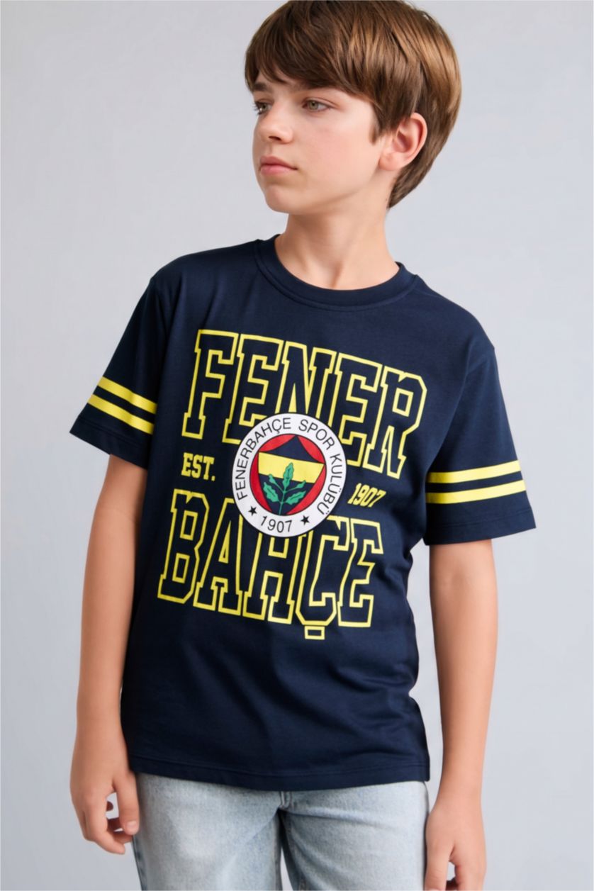Young Boys - Teen Boys Indigo Boy Regular Fit Short Sleeve T-Shirt