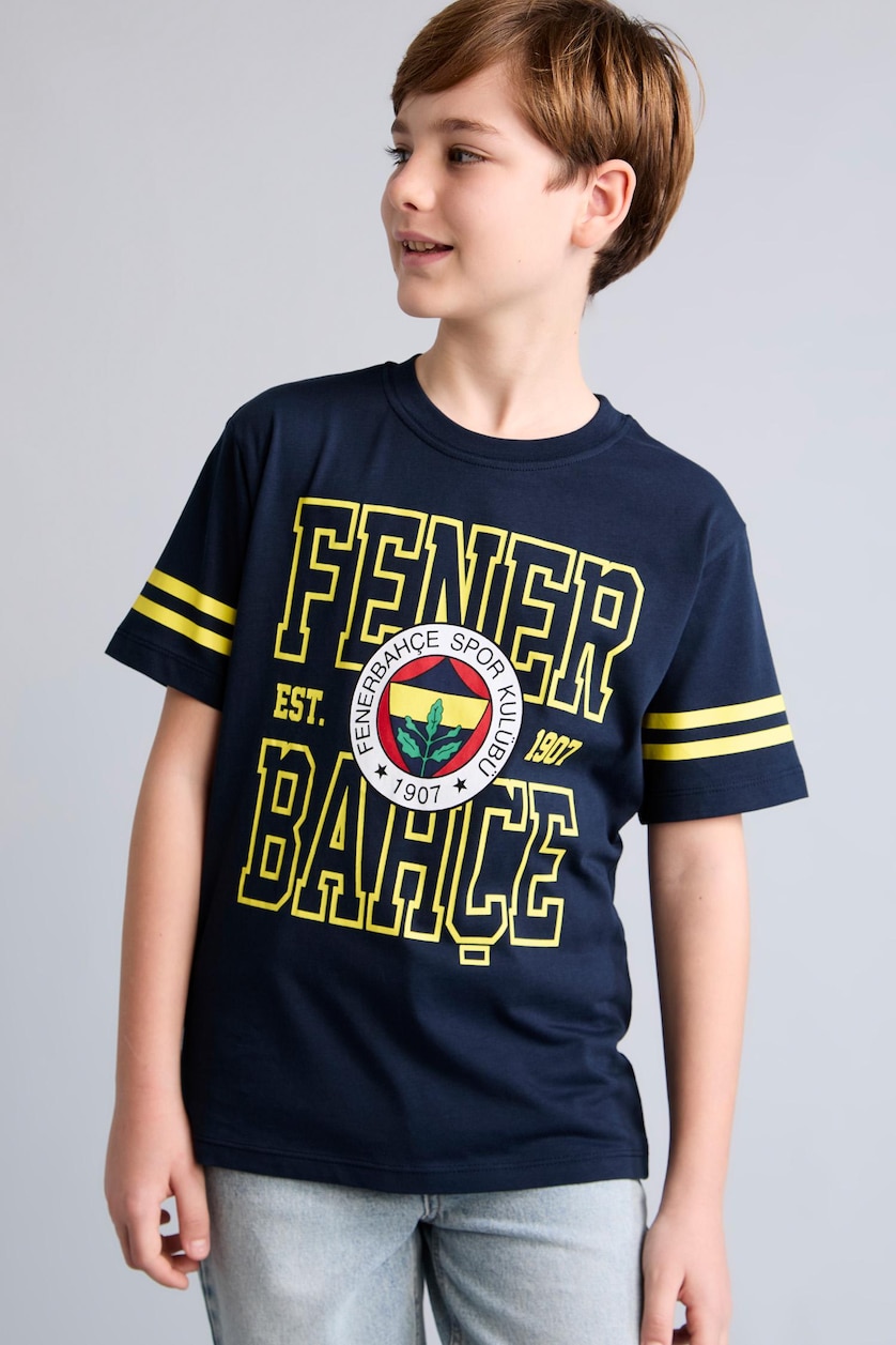 Young Boys - Teen Boys Indigo Boy Regular Fit Short Sleeve T-Shirt