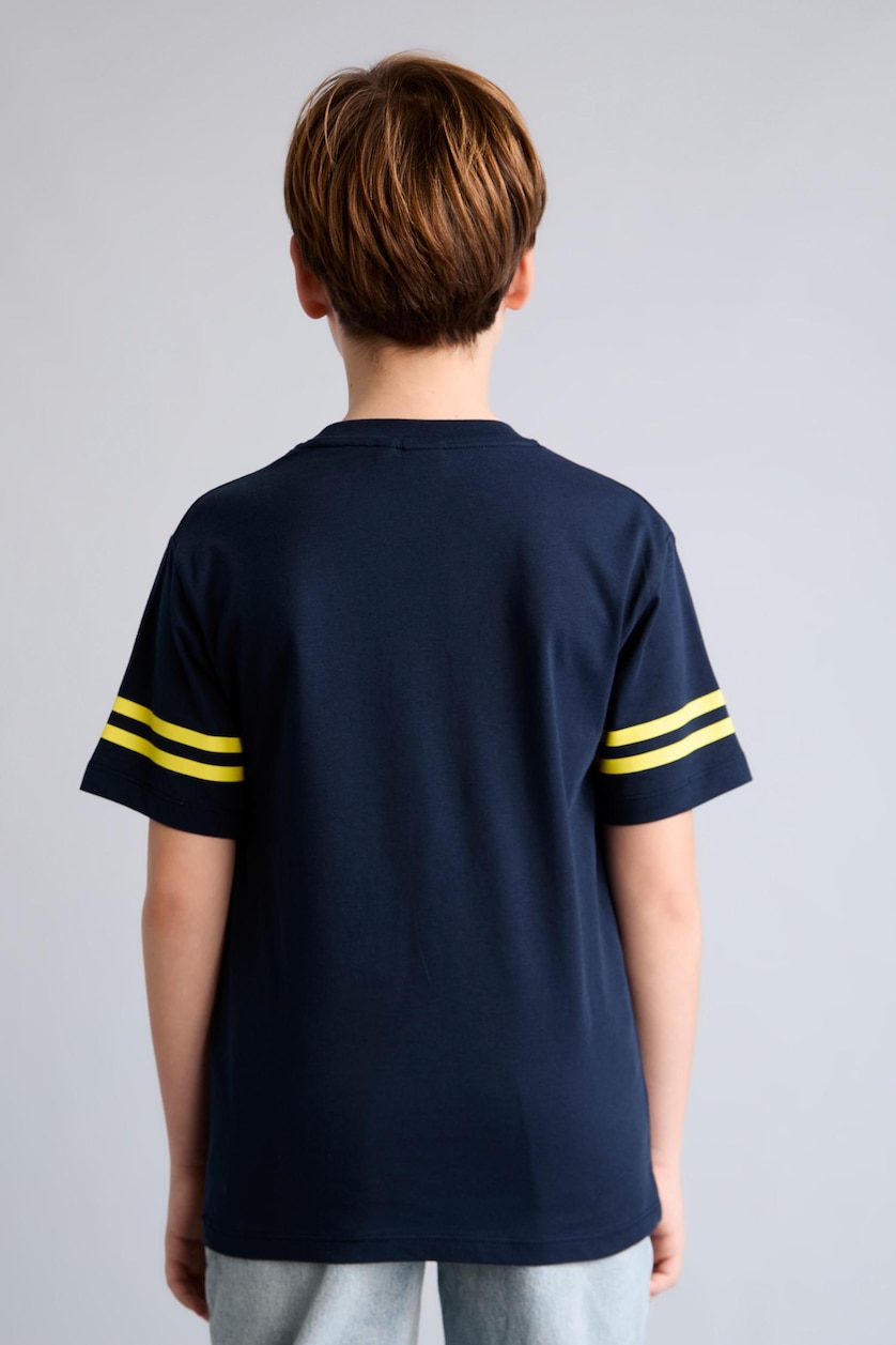 Young Boys - Teen Boys Indigo Boy Regular Fit Short Sleeve T-Shirt