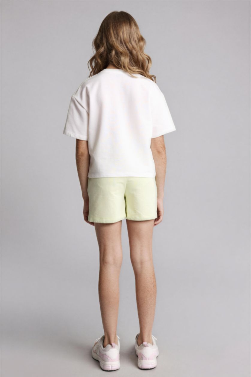 بنات بيج فاتح سيت بناتي شورت وتيشيرت - قطعتين
