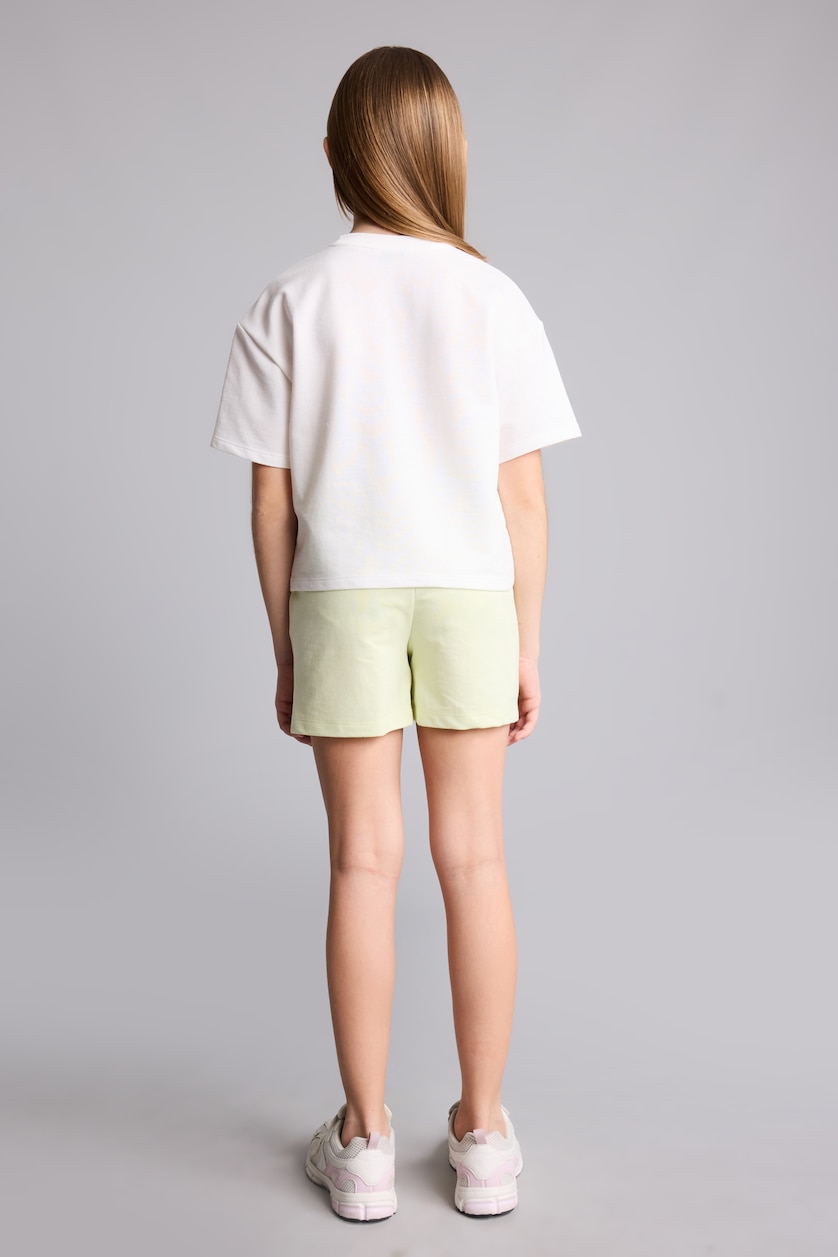 GIRLS & TEENS Ecru Girl T-Shirt Shorts 2 Piece Set