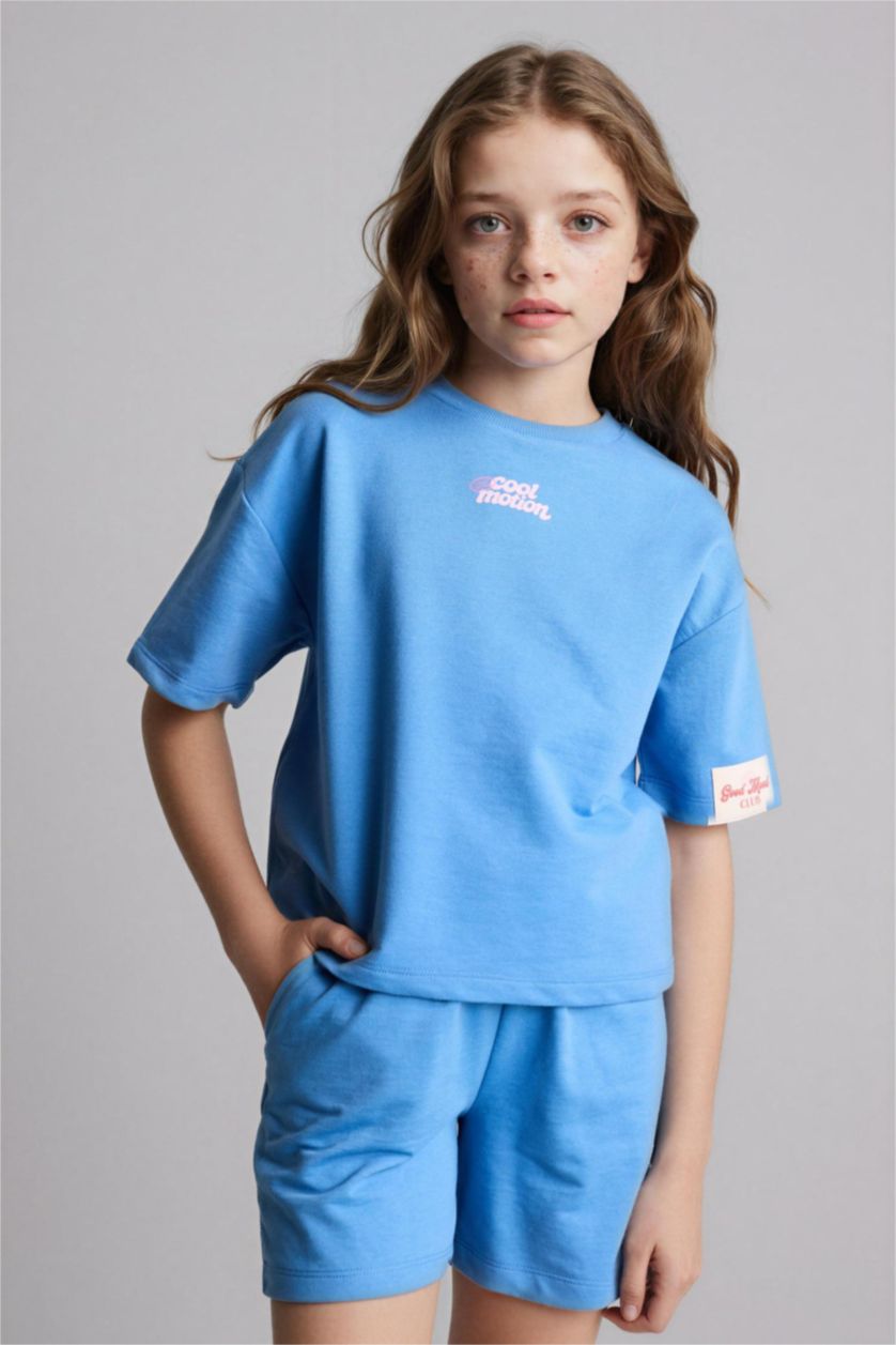 بنات أزرق فاتح سيبت بناتي - قطعتين