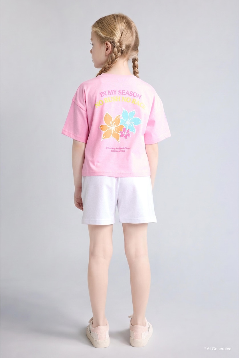 GIRLS & TEENS Pink Girl 2 Piece Relax Fit Set
