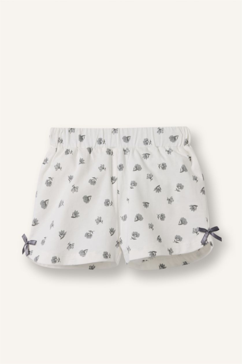 BÉBÉ FILLE Écru Ensemble fleuri T-shirt et Short pour bébé fille