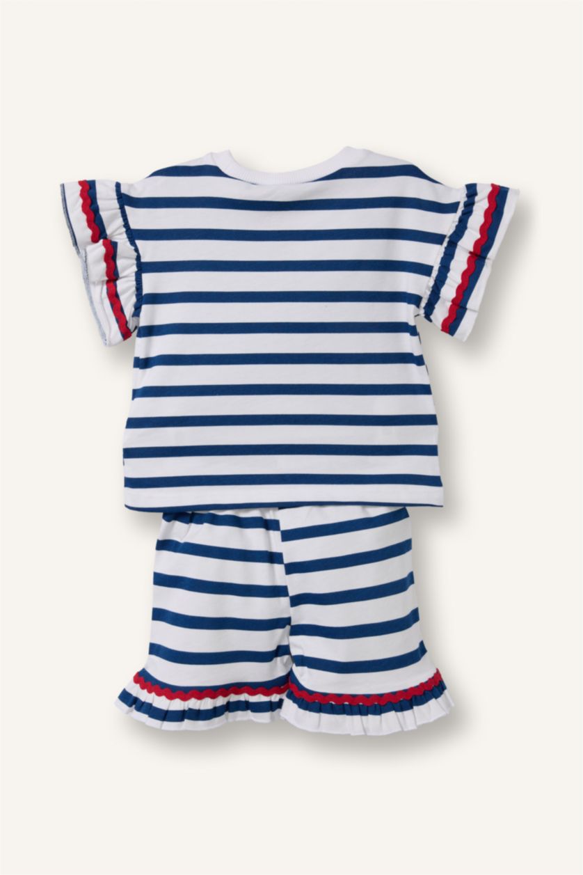 Baby Girls White 2 piece Relax Fit Set