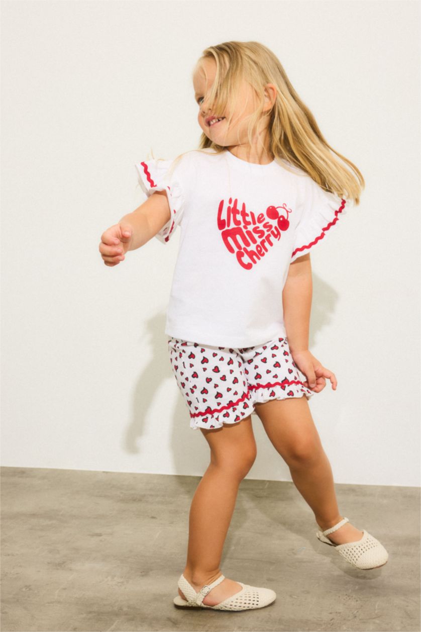 BABY GIRL White 2 piece Relax Fit Set
