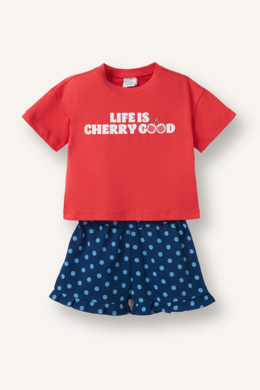 Baby Girls Coral 2 piece Relax Fit Set