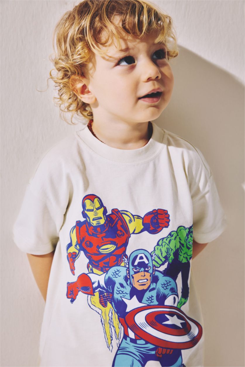 Baby Boys Light Stone Baby Boy T-Shirt Shorts Marvel Comics 2 Piece Set