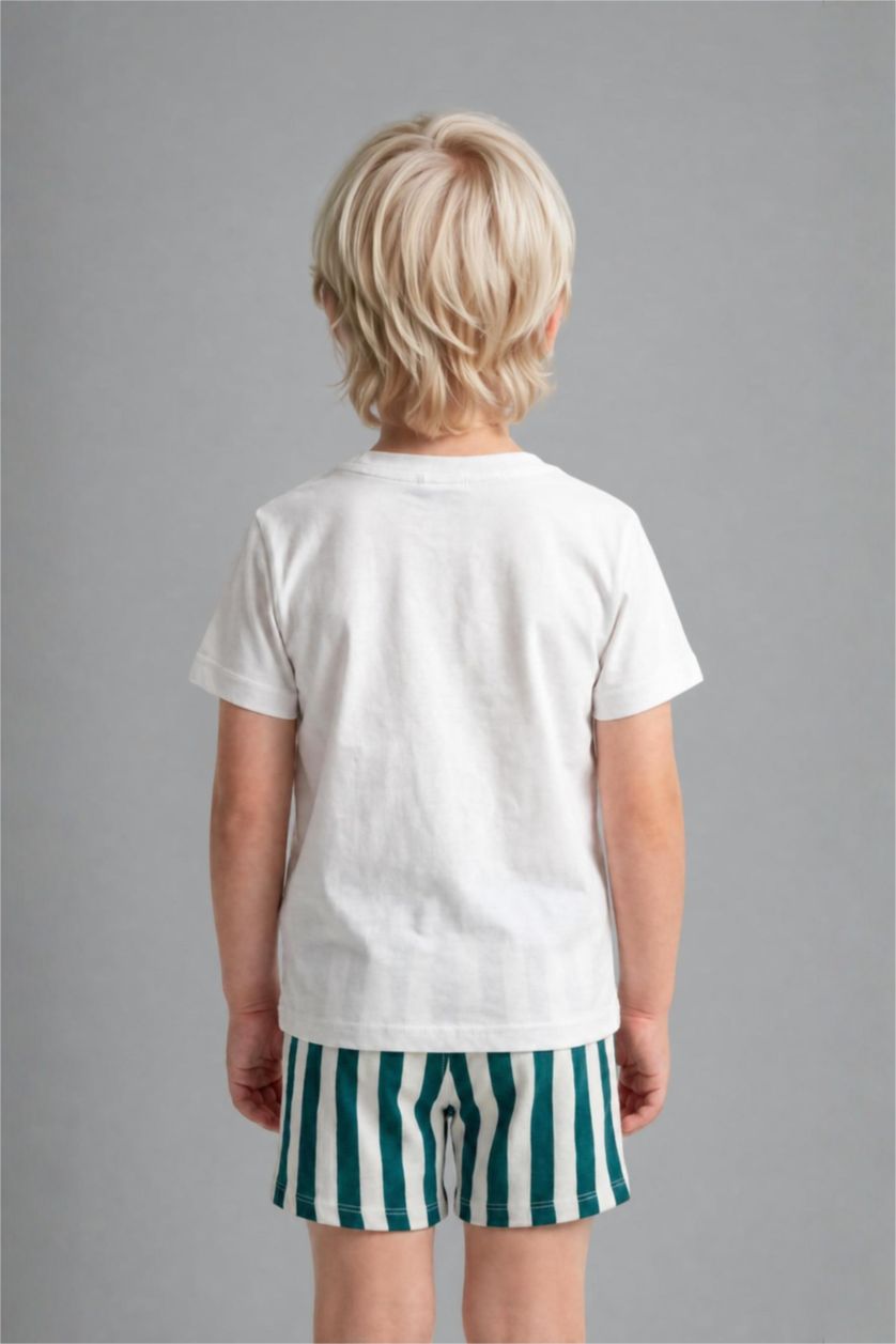 BABY BOY Green Baby Boy Tropical Patterned 2 Piece Set