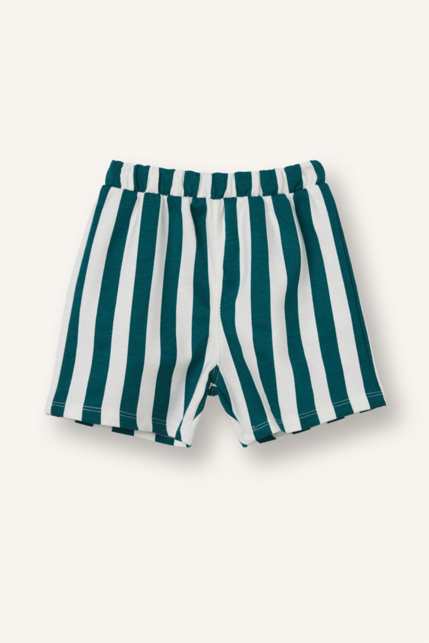BABY BOY Green Baby Boy Tropical Patterned 2 Piece Set