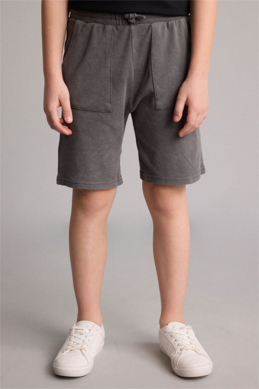 Young Boys - Teen Boys Dark Grey Oversize Fit Shorts