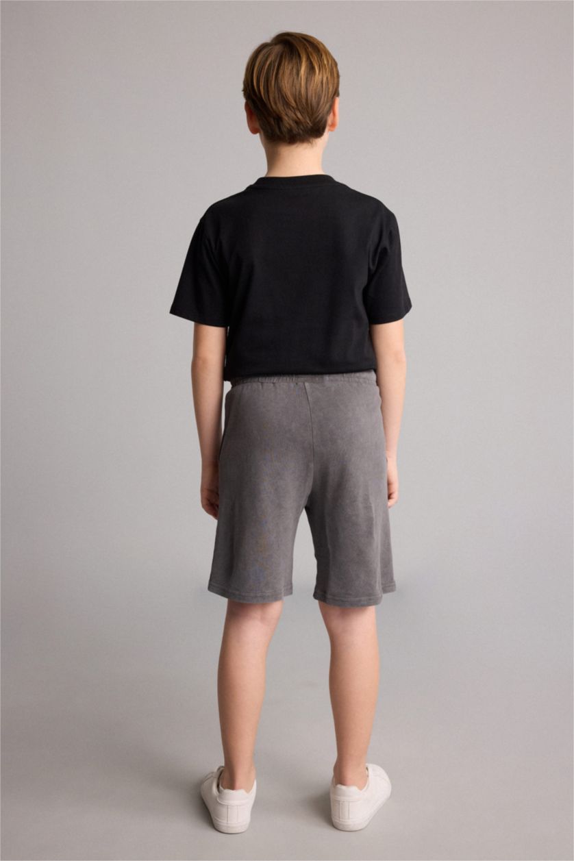 Young Boys - Teen Boys Dark Grey Oversize Fit Shorts