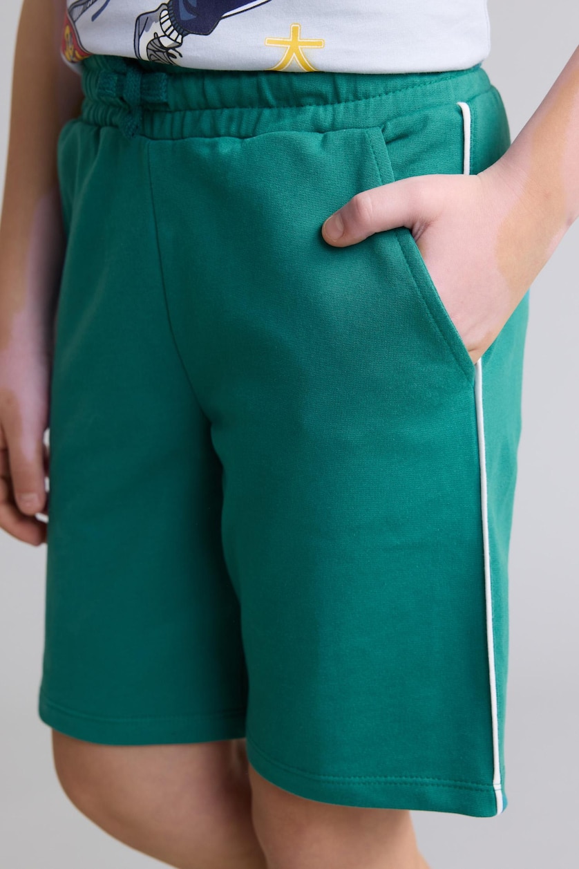 BOYS & TEENS Green Boy Regular Fit Shorts