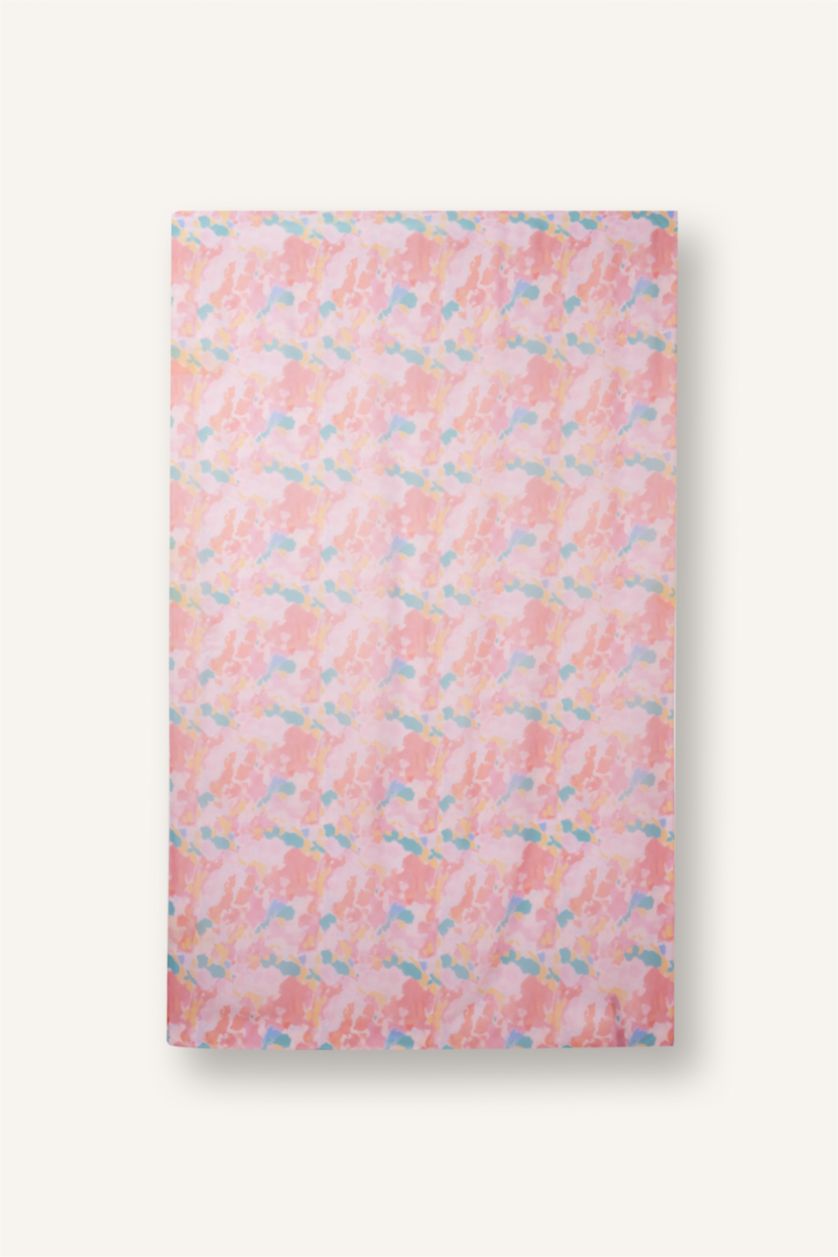 Woman Light Pink Regular Fit Printed Burkini