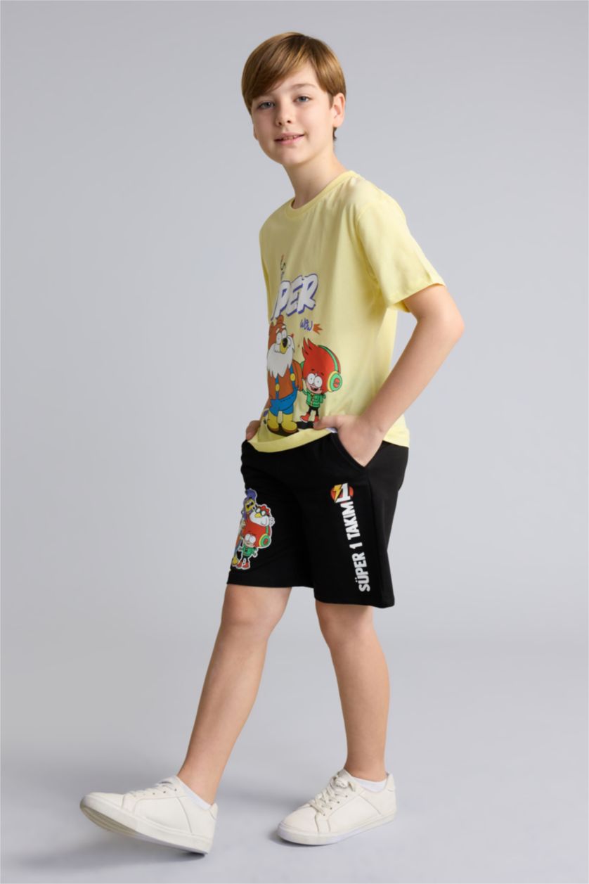 Young Boys - Teen Boys Yellow New Regular Fit Short Sleeve T-Shirt