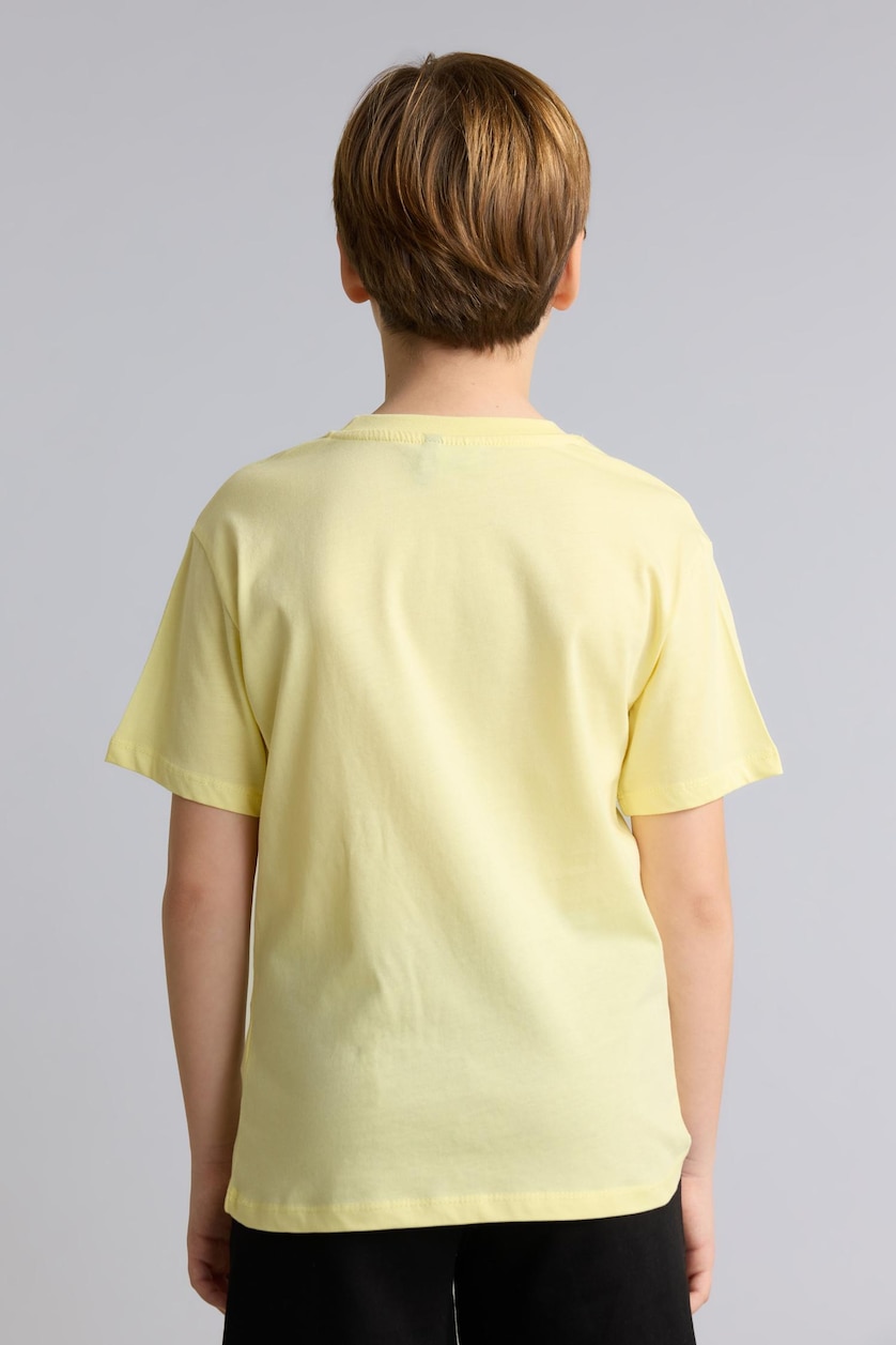 Young Boys - Teen Boys Yellow Boy 100% Cotton Super 1 Set Short Sleeve T-Shirt