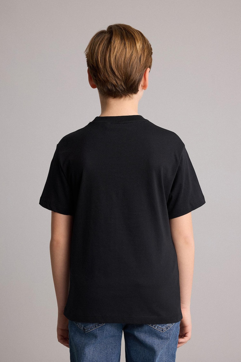 Young Boys - Teen Boys Black New Regular Fit Short Sleeve T-Shirt