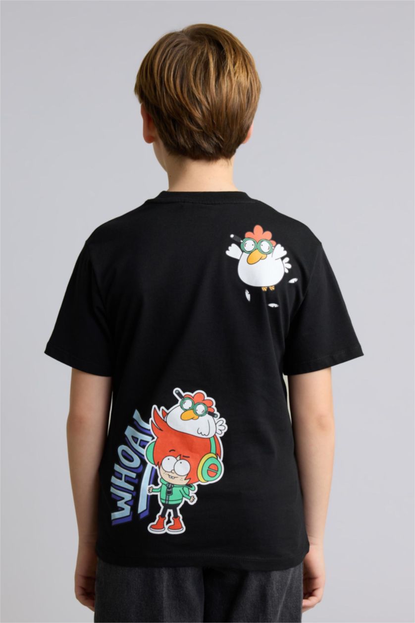 Young Boys - Teen Boys Black New Regular Fit Short Sleeve T-Shirt