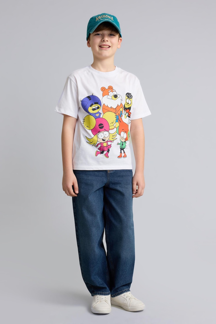 BOYS & TEENS White Boy 100% Cotton Super 1 Set T-Shirt