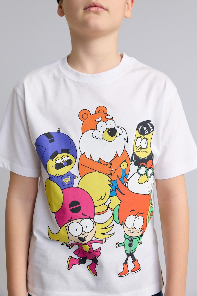 BOYS & TEENS White Boy 100% Cotton Super 1 Set T-Shirt