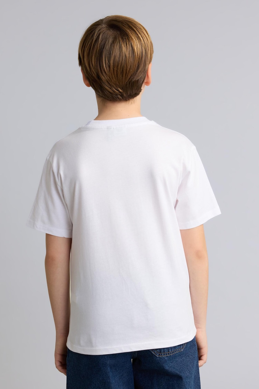 BOYS & TEENS White Boy 100% Cotton Super 1 Set T-Shirt