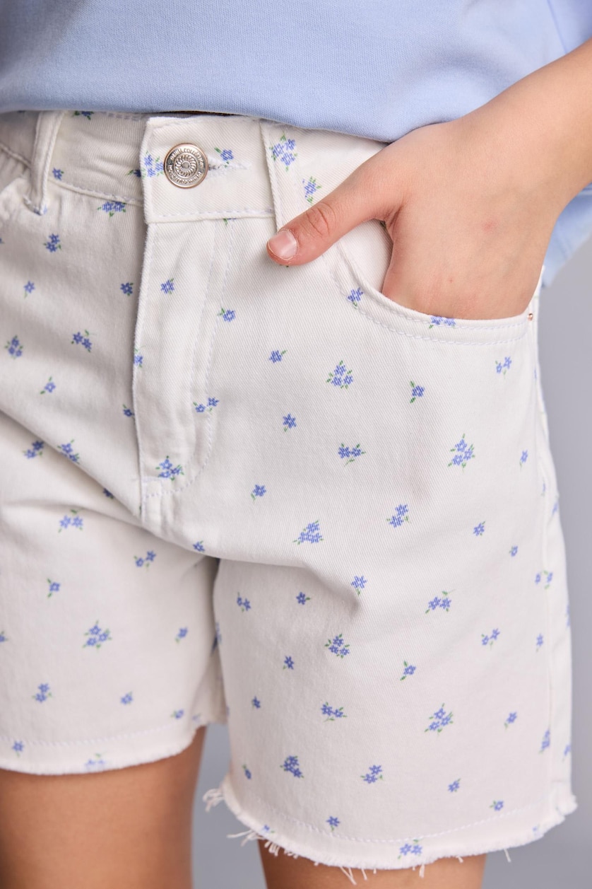 Young Girls - Teen Girls Ecru Girl Gabardine Shorts