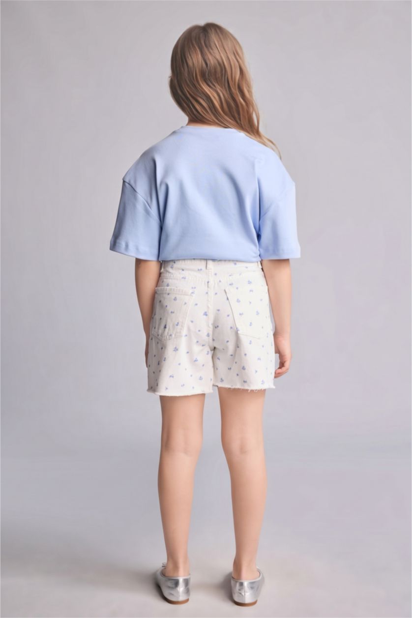 GIRLS & TEENS Ecru Girl Gabardine Shorts