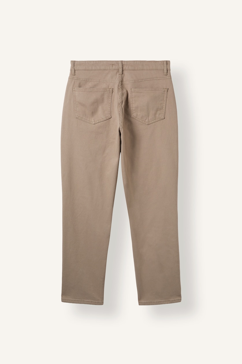 Erkek Açık Kahve Tapered Fit Normal Bel Pantolon